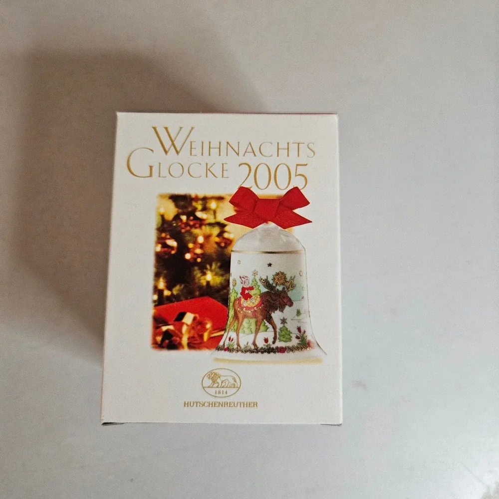 Hutschenreuther 2005 Christmas Bell Ole Winther Land of 1000 Lakes Porcelain